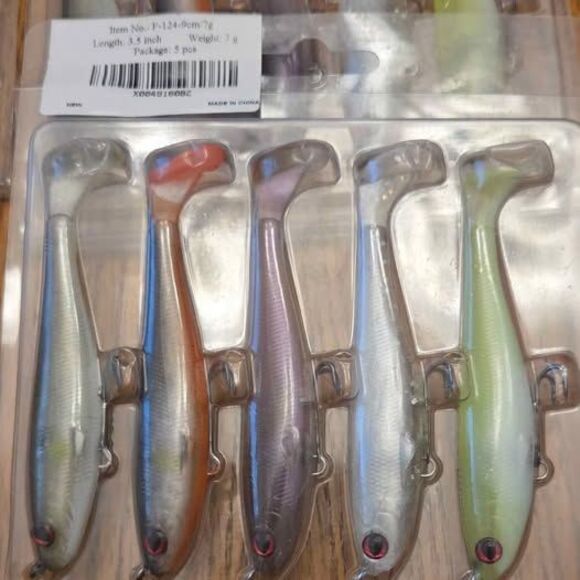 5x Pre-Rigged Soft Fishing Lures - Picture 2 of 5
